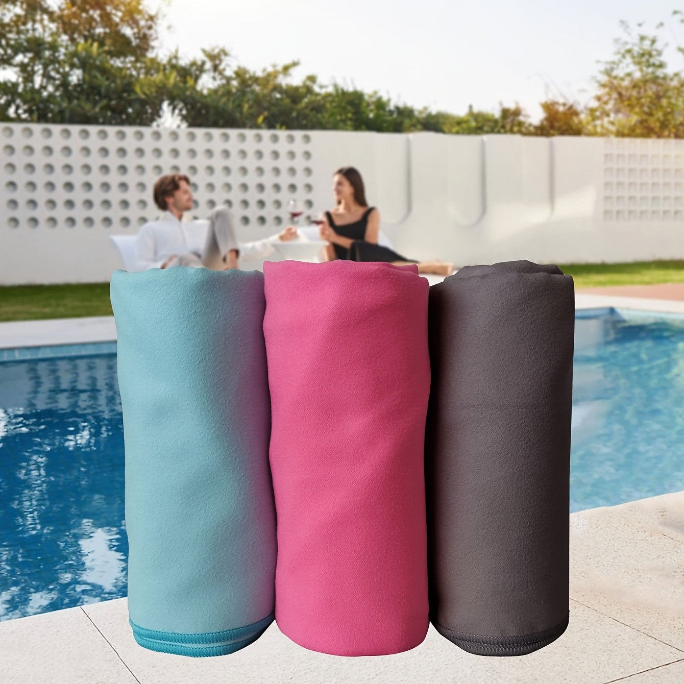 Lightweight microfiber travel towel