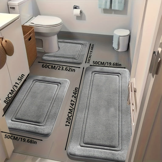 3-Pack Non-Slip Bath Mats