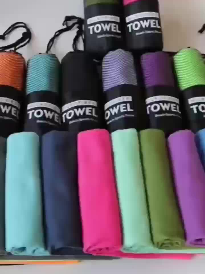 Lightweight microfiber travel towel