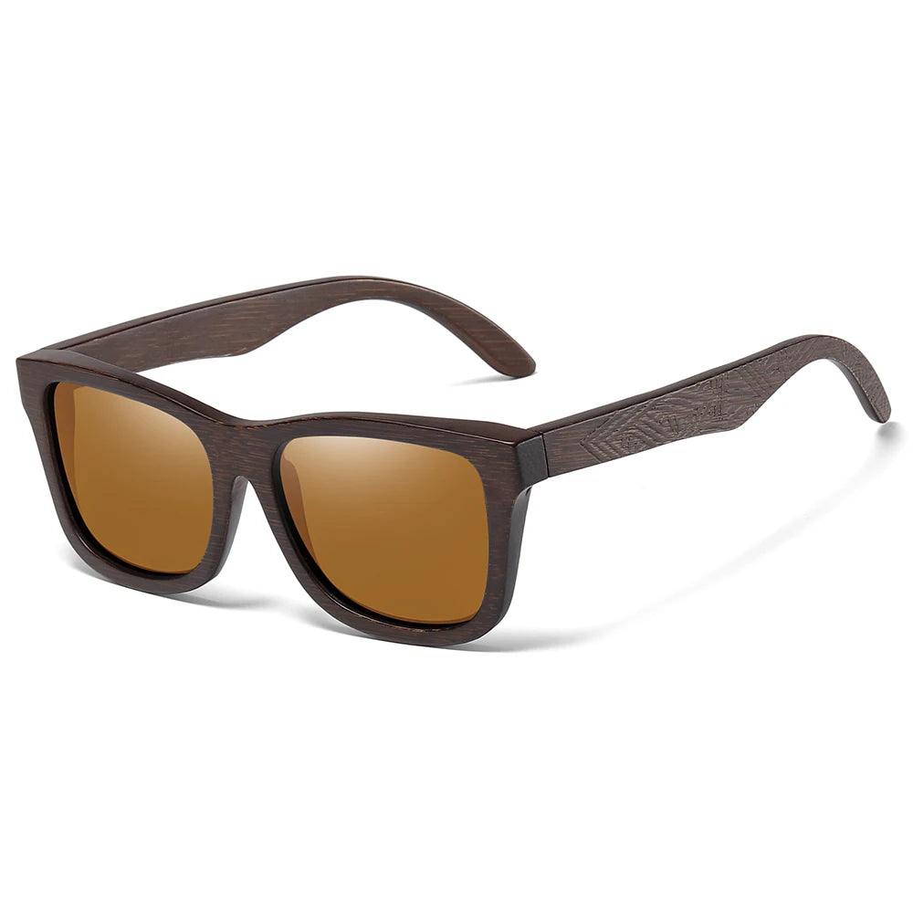 GM Natural Bamboo Wooden Sunglasses Handmade Polarized
